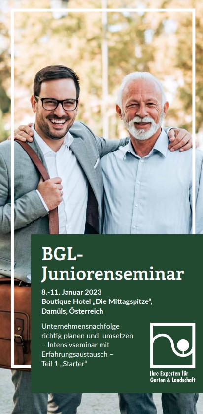 BGL-Juniorenseminare finden regelmäßig statt. Finden Sie einen Termin in Ihrer Nähe