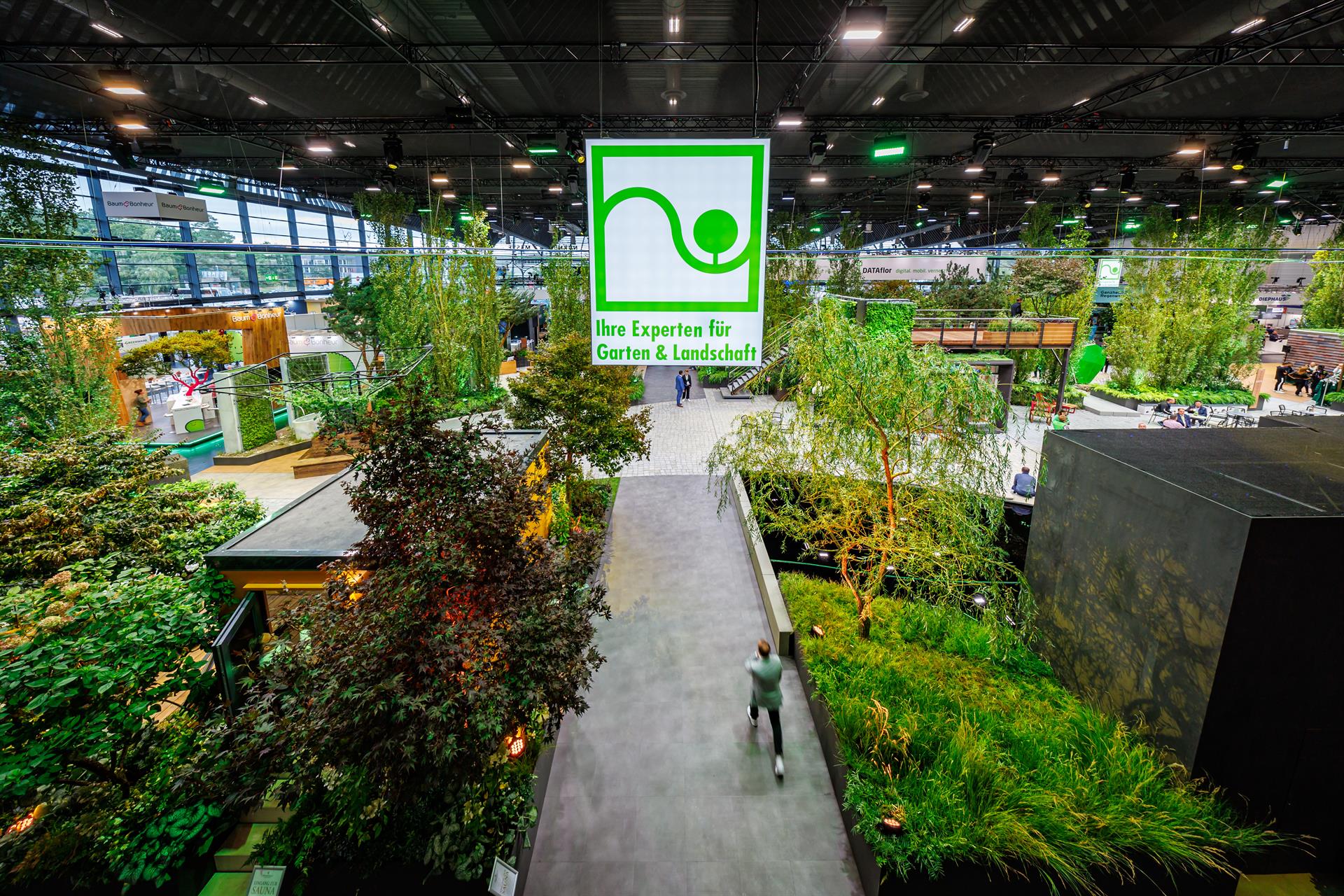 Übersicht des BGL Messestand auf der Messe GalaBau